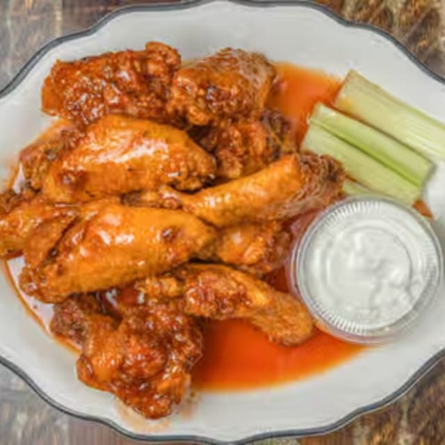 Gleason's Signature Hot & Honey Wings.