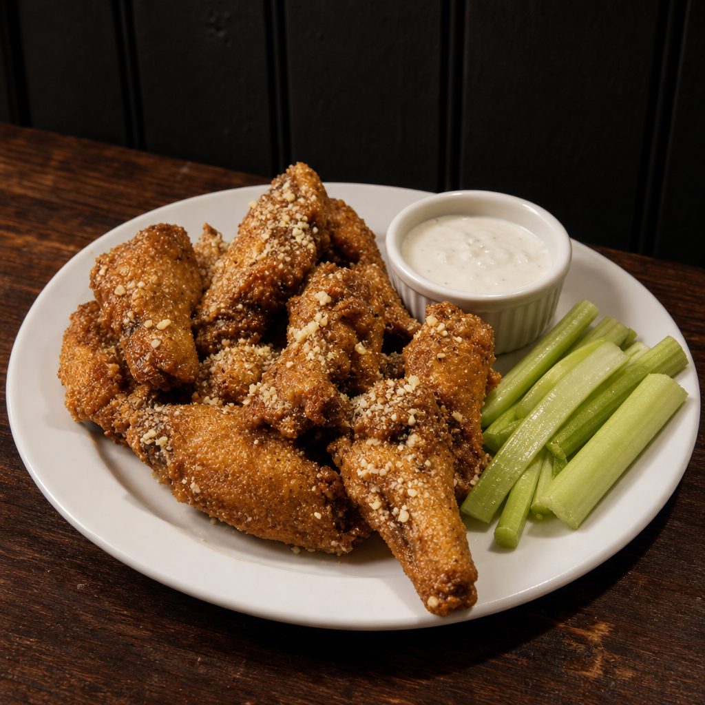 Garlic Parm Wings.