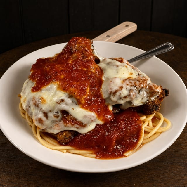 Veal Parmigiana.