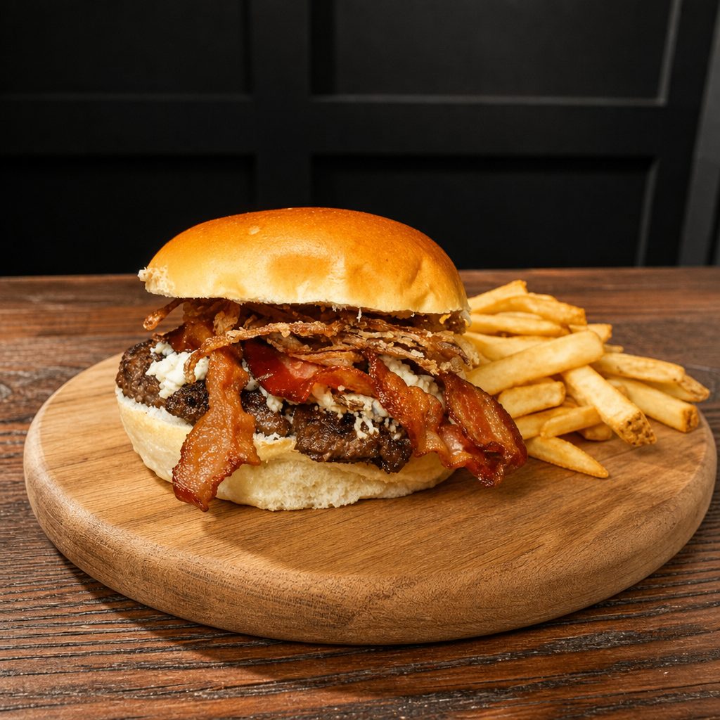 Bacon Bleu Burger.