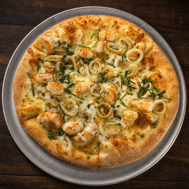 Seafood Pizza.