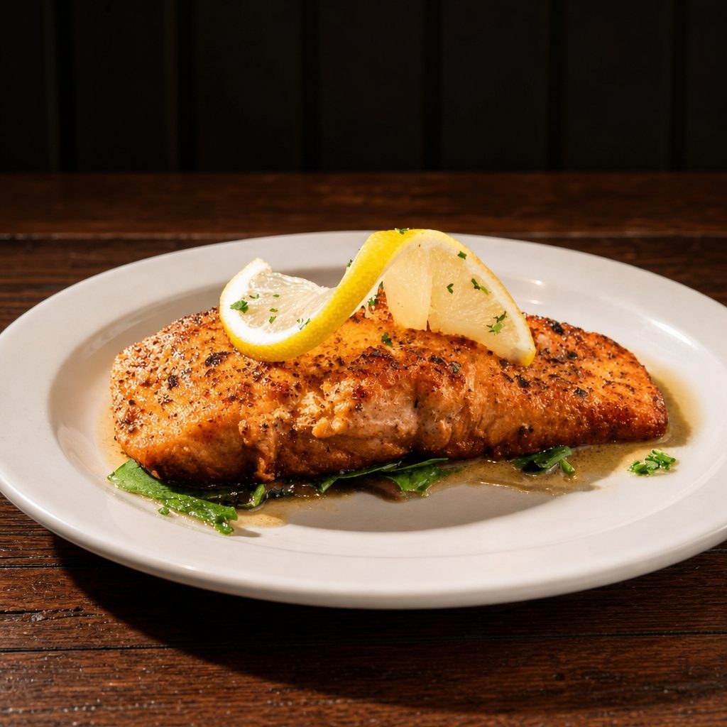Broiled or Blacкened Salmon.