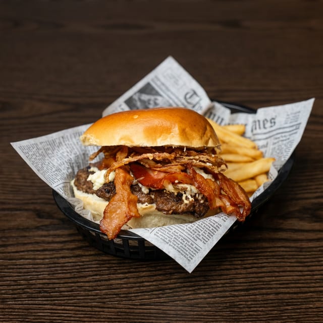 Bacon Bleu Burger.