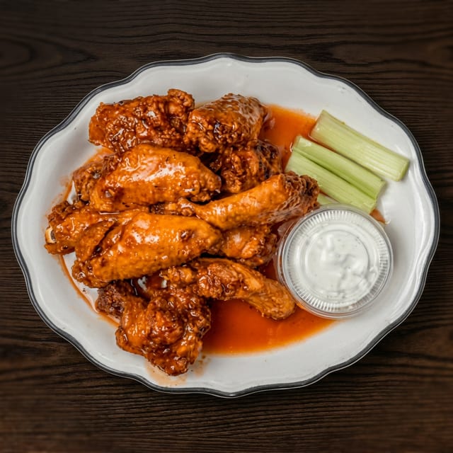 Gleason's Signature Hot & Honey Wings.