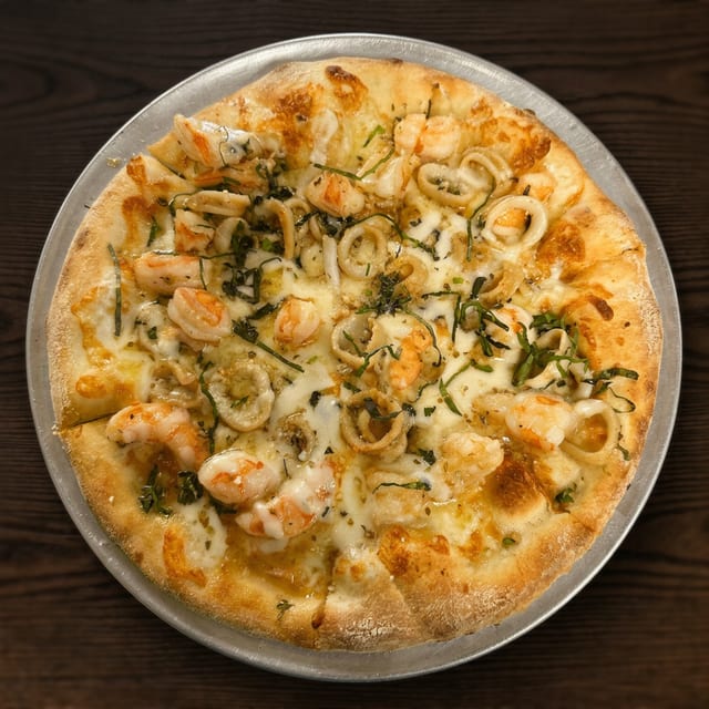Seafood Pizza.